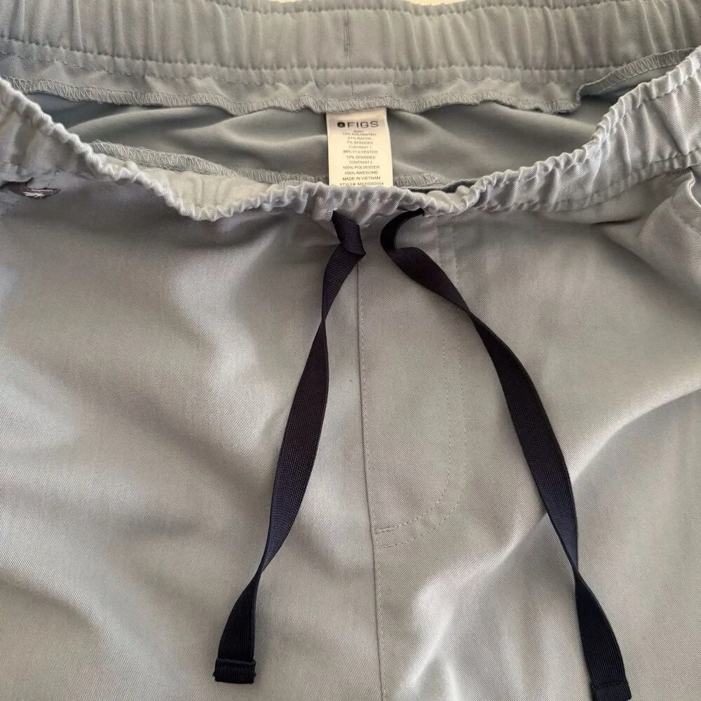 FIGS Small Light Grayish Blue Tansen Men's Jogger Scrub Pants Soft And Comfy‎